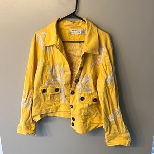 Casual Living jacket with floral detail 1X